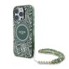 Guess GUHMP16LHCPOFPA iPhone 16 Pro6.3" zielony/green hardcase IML Flowers Allover Electro With Pearl Strap MagSafe