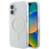 Guess GUHMP16SHFGERET iPhone 16 przeźroczysty/transparent hardcase IML Glitter Circle MagSafe