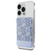 Guess Wallet Card Slot GUWMSHGCFSEB MagSafe GCube stripe niebieski/blue