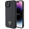 Guess GUHCP15SPCRTHCK iPhone 15 / 14 /13 6.1" czarny/black hardcase Croco Triangle Metal Logo