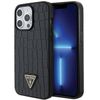 Guess GUHCP15XPCRTHCK iPhone 15 Pro Max6.7" czarny/black hardcase Croco Triangle Metal Logo