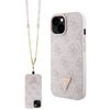 Guess GUHCP15SP4TDSCPP iPhone 15 / 14 / 13 6.1" różowy/pink hardcase Crossbody 4G Metal Logo