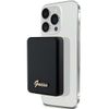 Guess Powerbank indukcyjny 5WGUPBM3ALGSGK 3000mAh czarny/black MagSafe Metal Script Logo