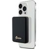 Guess Powerbank indukcyjny 15WGUPBM5ALGSGK 5000mAh czarny/black MagSafe Metal Script Logo