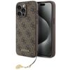 Guess GUHCP15XGF4GBR iPhone 15 Pro Max 6.7" brązowy/brown hardcase 4G Charms Collection