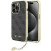 Guess GUHCP15LGF4GGR iPhone 15 Pro 6.1" szary/grey hardcase 4G Charms Collection