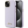 Guess GUHCP15SPGMCSL iPhone 15 / 14 / 13 6.1" liliowy/lilac hardcase Glitter Glossy Script