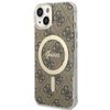 Guess GUHMP13MH4STW iPhone 13 / 14 / 156.1" brązowy/brown hardcase 4G MagSafe