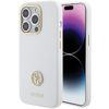 Guess GUHCP15LM4DGPH iPhone 15 Pro6.1" biały/white hardcase Silicone Logo Strass 4G