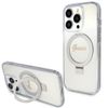 Guess GUHMP15LHRSGSD iPhone 15 Pro 6.1" przezroczysty/transparent hardcase Ring Stand Script Glitter MagSafe