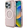 Etui Guess IML Metal Mountain LogoMagSafe do iPhone 16 Pro różowy