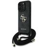 Etui Guess 4G Big Logo Cord Stap         Crossbody do iPhone 16 Pro Max czarny