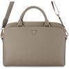 Torba Guess Grained Zipper Pocket Triangle Logo 15" brązowy