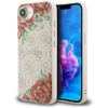 Etui Guess 4G Flowers Print MagSafe do   iPhone 16e / 17e różowy