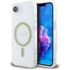 Etui Guess IML Glitter Circle MagSafe do iPhone 16e / 17e przezroczysty