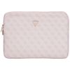 Torba Guess Sleeve 14" 4G Zipper Pocket  Triangle Logo różowy