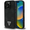 Etui Guess Grained Hot Stamp Peony       Triangle Logo MagSafe do iPhone 16 Pro Max czarny