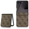Etui Guess 4G Classic MagSafe do Samsung Galaxy Z Flip7 brązowy