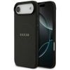 Etui Guess Grained Ring MagSafe do       iPhone Air czarny
