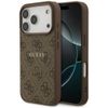 Etui Guess 4G Ring Classic Logo MagSafe  do iPhone 17 Pro brązowy