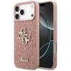 Etui Guess Fixed Glitter Big 4G do iPhone 17 Pro Max różowy