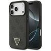 Etui Guess Leather 4G Triangle Strass    MagSafe do iPhone 17 Pro czarny