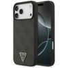 Etui Guess Leather 4G Triangle Strass    MagSafe do iPhone 17 Pro Max czarny