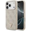 Etui Guess Leather 4G Triangle Strass    MagSafe do iPhone 17 Pro różowy