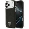 Etui Guess Glitter Triangle Logo MagSafe do iPhone 17 Pro Max czarny
