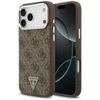 Etui Guess 4G Triangle Logo MagSafe do   iPhone 17 Pro Max brązowy srebrny