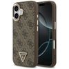 Etui Guess 4G Triangle Logo MagSafe do   iPhone 17 brązowy złoty