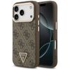 Etui Guess 4G Triangle Logo MagSafe doiPhone 17 Pro brązowy złoty