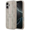 Etui Guess 4G Printed Stripes MagSafe do iPhone 17 różowy