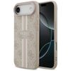 Etui Guess 4G Printed Stripes MagSafe do iPhone Air różowy