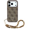 Etui Guess 4G Strap Triangle Logo        MagSafe do iPhone 17 Pro brązowy