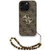 Etui Guess 4G Strap 4G Classic Logo do   iPhone 16 Pro brązowy