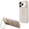 Etui Guess Grained Big 4G & Stand Camera do iPhone 17 Pro różowy