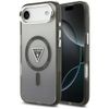 Etui Guess IML Gradient Triangle Logo MagSafe do iPhone Air czarny
