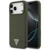 Etui Guess Silicone Triangle Logo        MagSafe do iPhone 17 Pro Max khaki