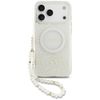 Etui Guess IML Flowers Electro Pearl     Strap MagSafe do iPhone 17 Pro Max biały