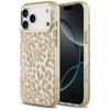 Etui Guess Leopard Glitter MagSafe doiPhone 17 Pro brązowy