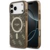 Etui Guess IML 4G Background MagSafe do  iPhone 17 Pro brązowy