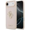Etui Guess Grained Big 4G & Classic Logo do iPhone Air różowy