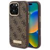 Guess GUHMP16LU4GPRW iPhone 16 Pro6.3" brązowy/brown hardcase 4G Logo Plate MagSafe