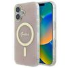 Guess GUHMP16SH4STP iPhone 16 6.1" różowy/pink hardcase IML 4G MagSafe