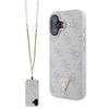 Guess GUHCP16SP4TDSCPP iPhone 166.1" różowy/pink hardcase Leather Metal Logo Strass Crossbody