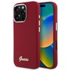Guess GUHCP16XSMBSLM iPhone 16 Pro Max6.9" magenta hardcase Silicone Script Metal Logo