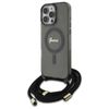 Guess GUHMP16LHCTSGNSK iPhone 16 Pro     6.3" czarny/black hardcase Crossbody Cord Script MagSafe