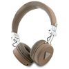 Guess słuchawki nauszne Bluetooth ENC GUBH70PGTSPSW brązowy/brown Grained Classic Round Shape