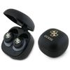 Guess słuchawki Bluetooth GUTWSJ144ESK   TWS + stacja dokująca czarny/black Iridescent 4G Printed Logo